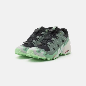 Salomon Speedcross 6 – Chaussures De Running – Black/Laurel Wreath/Green Ash 10