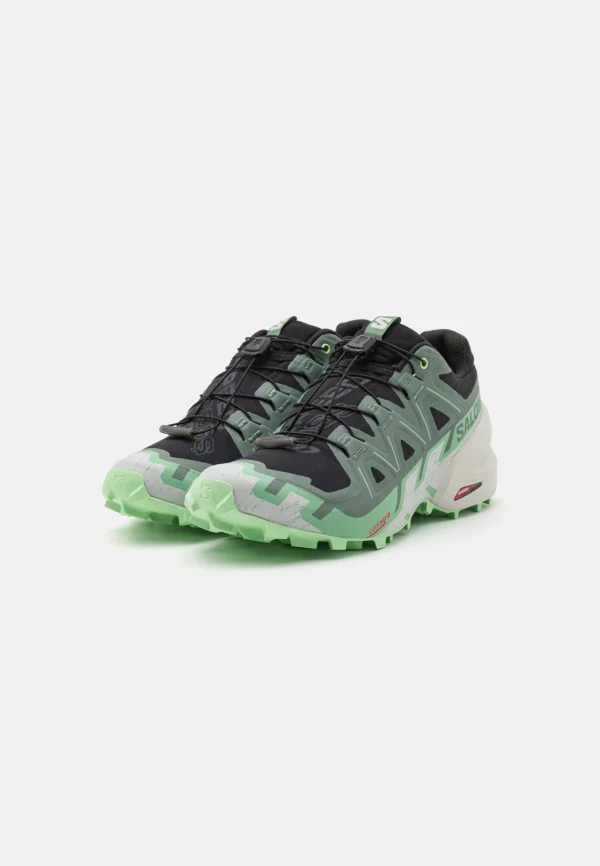 Salomon Speedcross 6 – Chaussures De Running – Black/Laurel Wreath/Green Ash 3