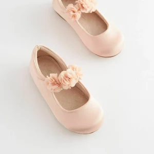 Next Bridesmaid Collection Corsage – Chaussures Premiers Pas – Pink Stain Resistant Satin 24