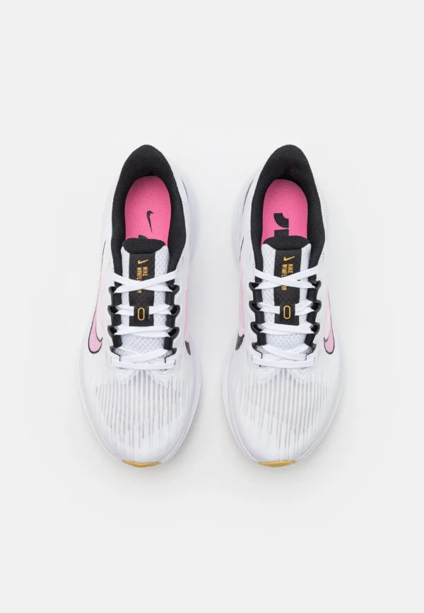 Nike Performance Wmns Air Winflo 9 – Chaussures De Running Neutres – White/Pink Spell/Black/Wheat Gold 5