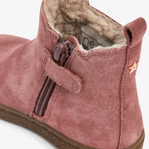 Next Chaussures Premiers Pas – Pink Water Repellent Suede 12