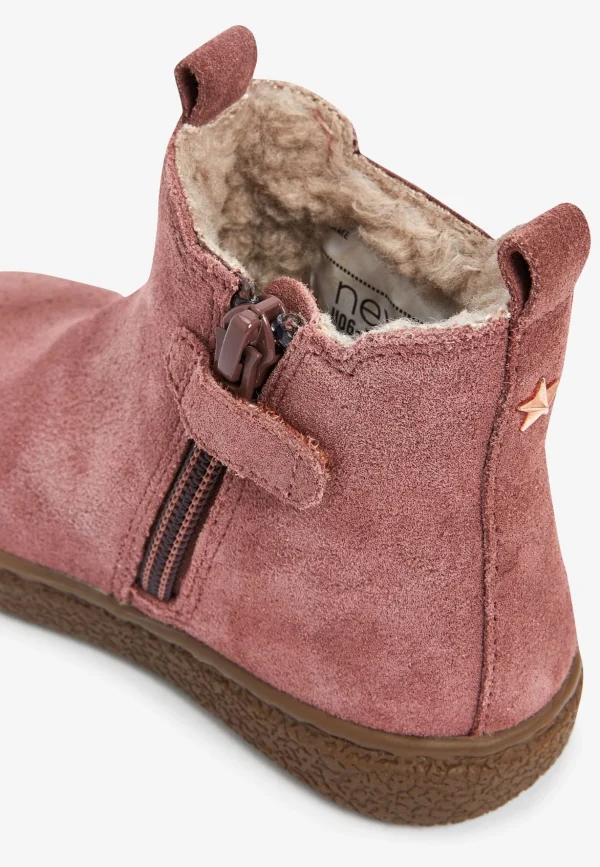 Next Chaussures Premiers Pas – Pink Water Repellent Suede 5