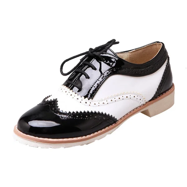 Chaussures Vintage Femme Noir Et Blanc 4