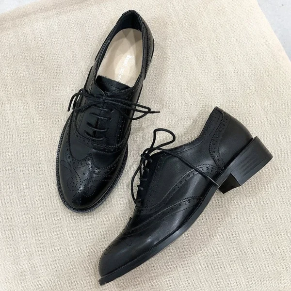 Chaussures Vintage Oxford Noir 3