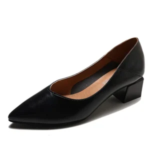 Chaussures Vintage Femme Noir Classique 6