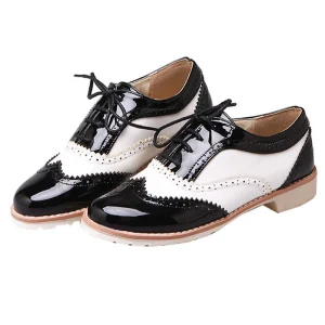 Chaussures Vintage Femme Noir Et Blanc 12