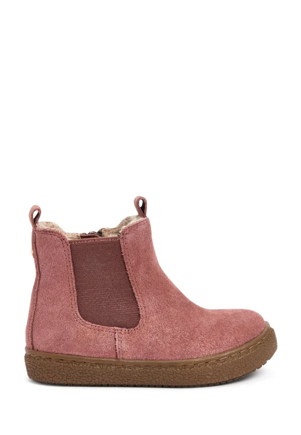 Next Chaussures Premiers Pas – Pink Water Repellent Suede 1