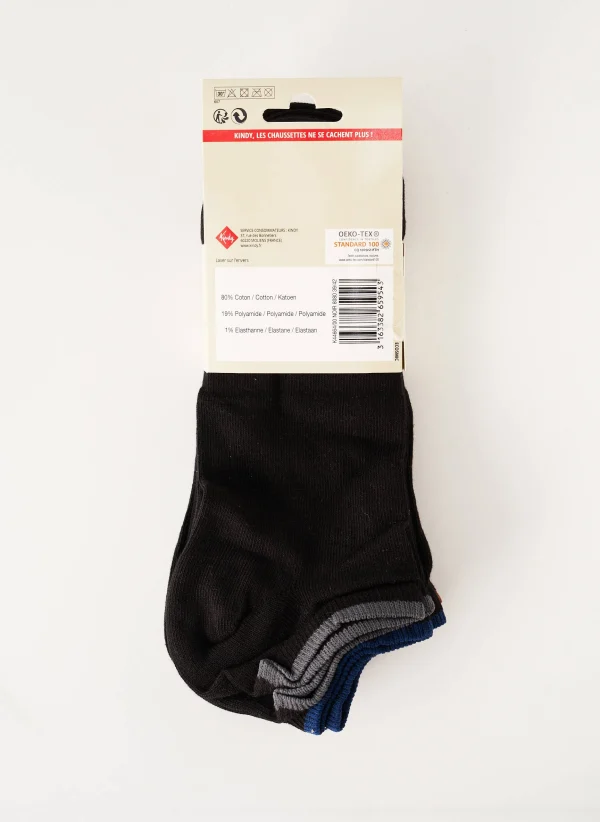 Kindy Chaussette Unisexe Couleur Noir 3