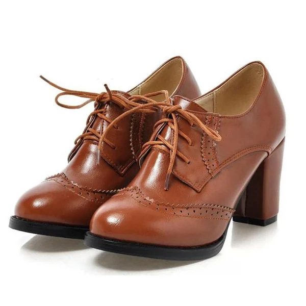 Chaussures Vintage Oxford Marron 1