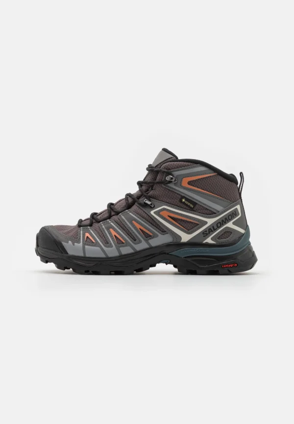 Salomon X Ultra Pioneer Mid Gtx – Chaussures De Marche – Magnet/Quiet Shade/Coral Gold 1