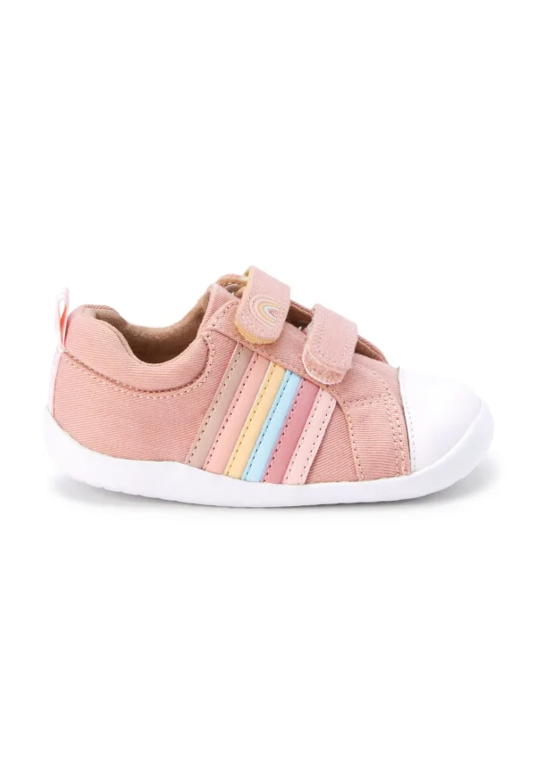 Next Rainbow – Chaussures Premiers Pas – Pink Canvas 1