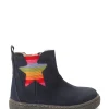 Next Chaussures Premiers Pas – Navy Blue Rainbow Water Repellent Suede 22